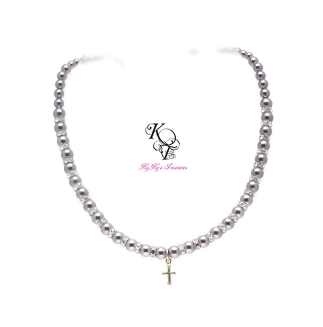 Baptism Necklace for Girl Cross Necklace Complimentary Gift Box Confirmation Gift Baptism Gift