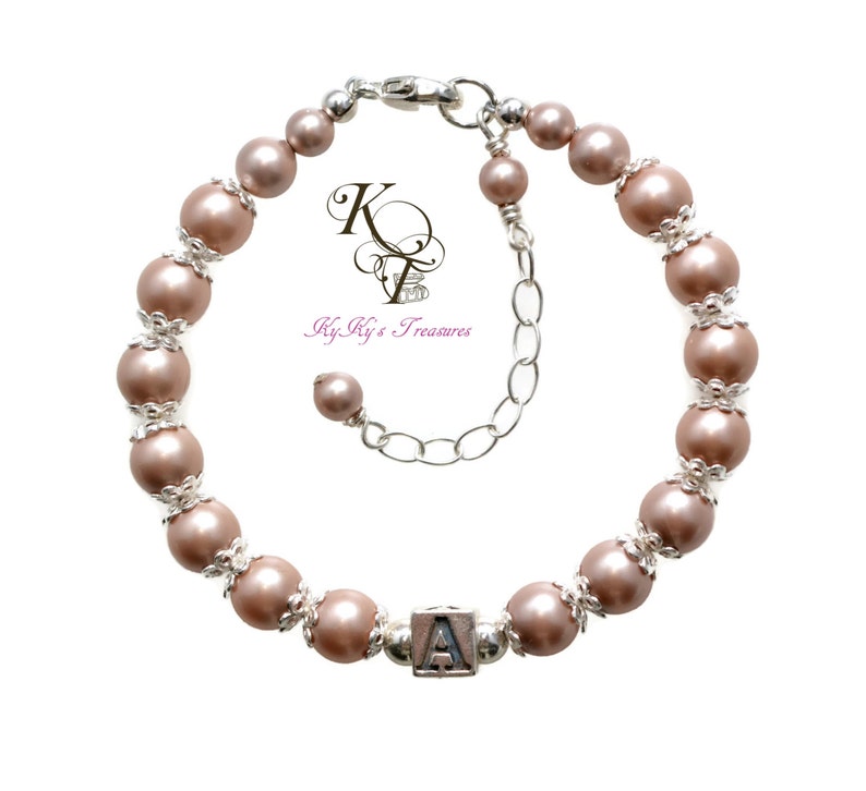 Baby Bracelet Personalized Baby Initial Baby Bracelet Etsy