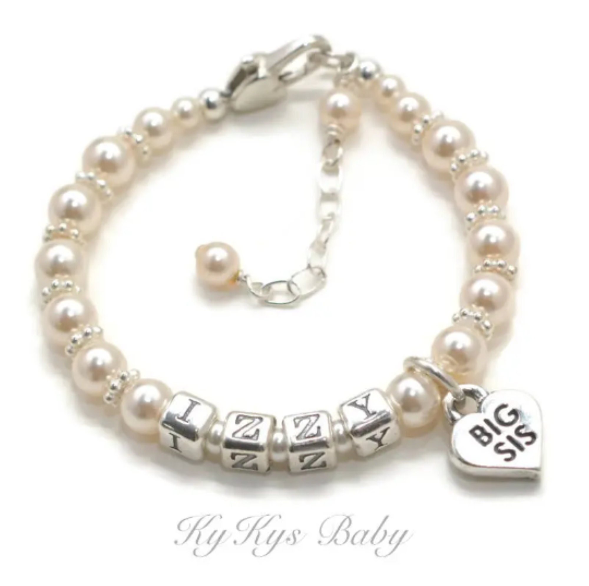 Big Sister Gifts for Little Girls Name Bracelet Big Sis Bracelet Personalized Big Sister Bracelet STERLING SILVER Gift for New Sister