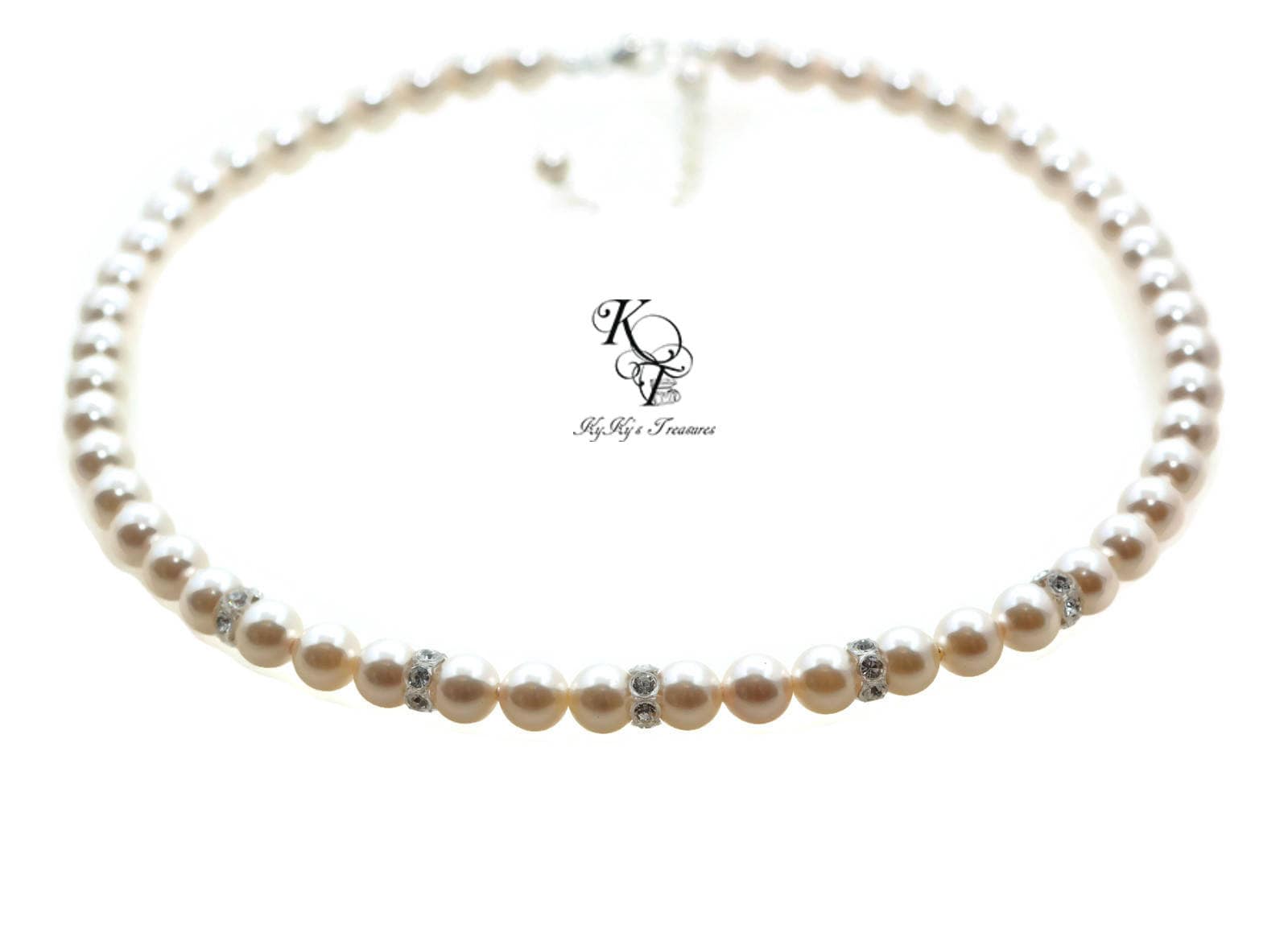 Girl Pearl Necklace Little Girl Necklace Toddler Necklace Etsy