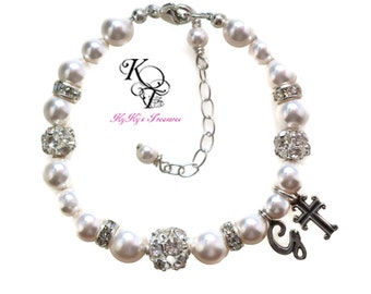 Baptism Bracelet ~ Baby Jewelry ~ Christening Bracelet ~ Personalized Baby Bracelet ~ Baby Gifts ~ Baptism Gift  ~ Christening Gift