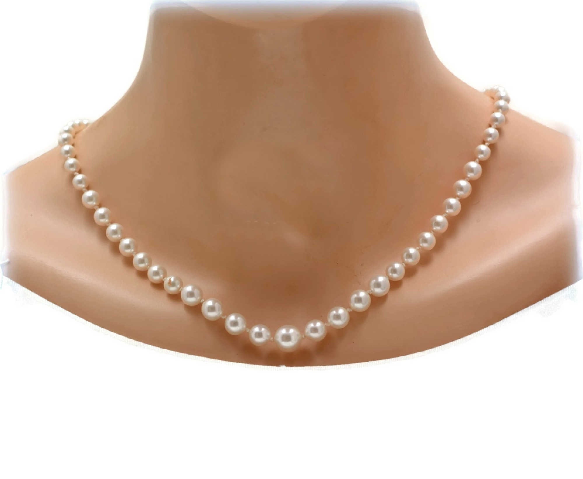 Knotted pearl deals necklace
