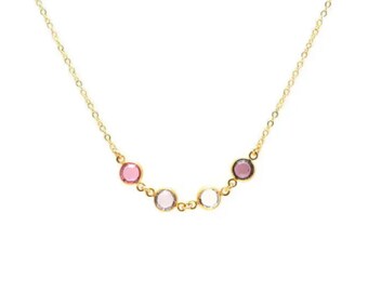 Birthstone Necklace for Grandma Gold Filled Mothers Necklace Complimentary Gift Box, Gold Birthstone Jewelry, Gift for Mom Nana Gift Jewelry