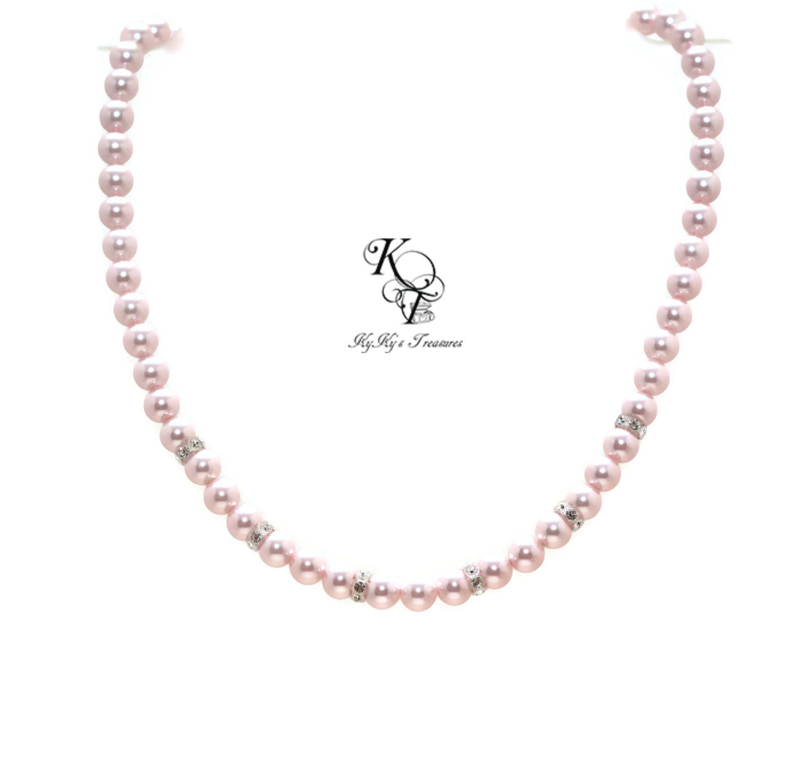 Girl Pearl Necklace Little Girl Necklace Toddler Necklace Etsy