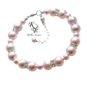 Pearl Bridesmaid Bracelet - Swarovski Pearls - Wedding Bracelets - FREE Gift Box - Wedding Jewelry - Pearl Bridal Bracelets - Prom Jewelry
