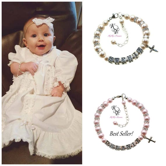 Christening Gifts Baptism Gift Baby Baptism Bracelet Etsy