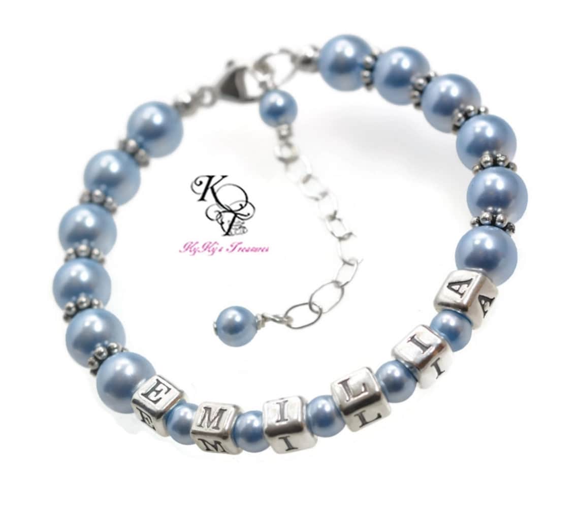 Little Girl Bracelet Baby Bracelet Personalized Bracelet Etsy