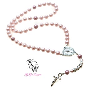 Baby Rosary Baby Baptism Gifts Personalized Rosary Kids Rosary Sterling