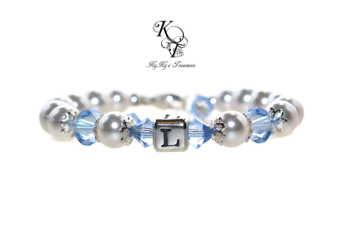 Baby Birthstone Bracelet Baby Bracelet Baby Jewelry Etsy