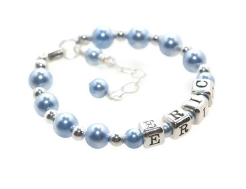 Baby Boy Bracelet Baby Name Bracelet Newborn Baby Jewelry Etsy