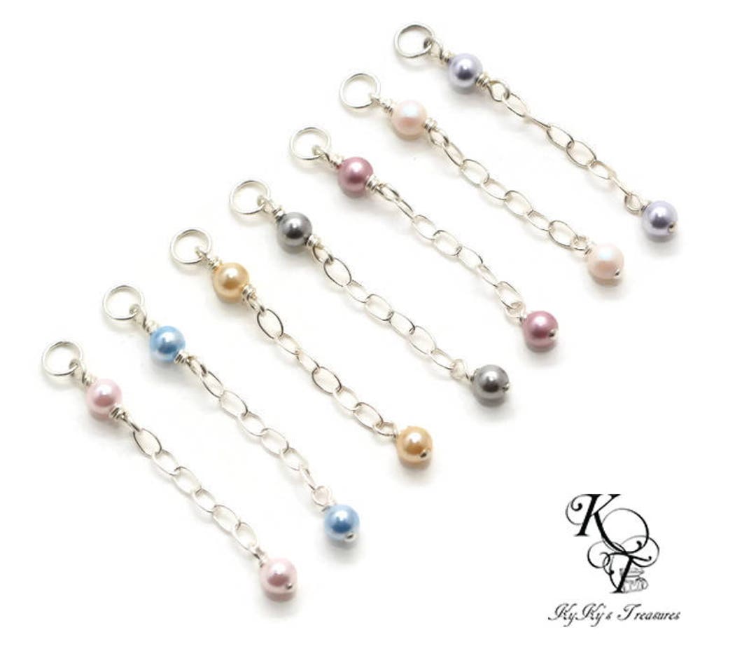 Pearl Extender Chain Pearl Bracelet Extender Pearl Necklace Etsy