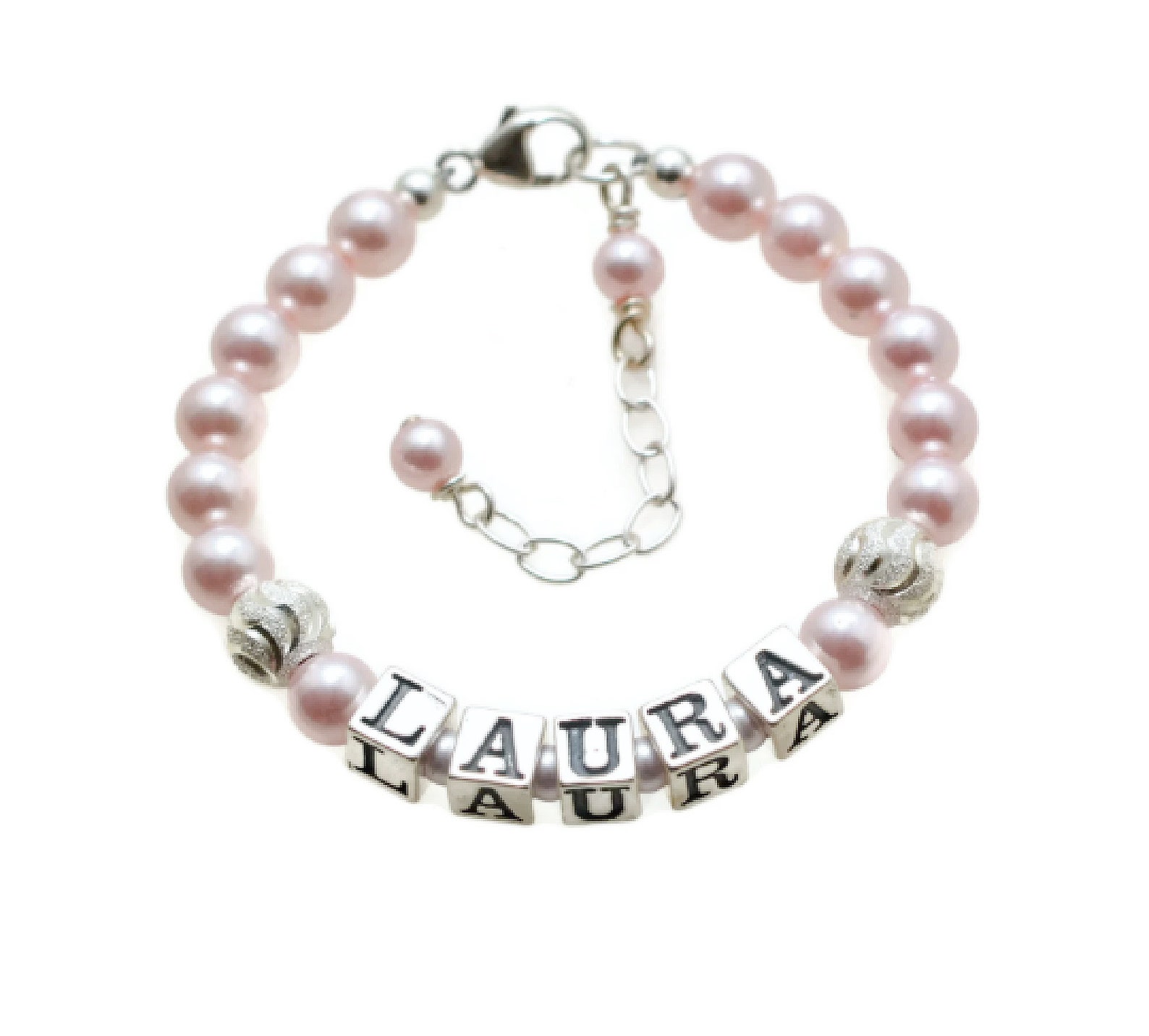 Baby Name Bracelet Personalized Infant Jewelry STERLING Etsy