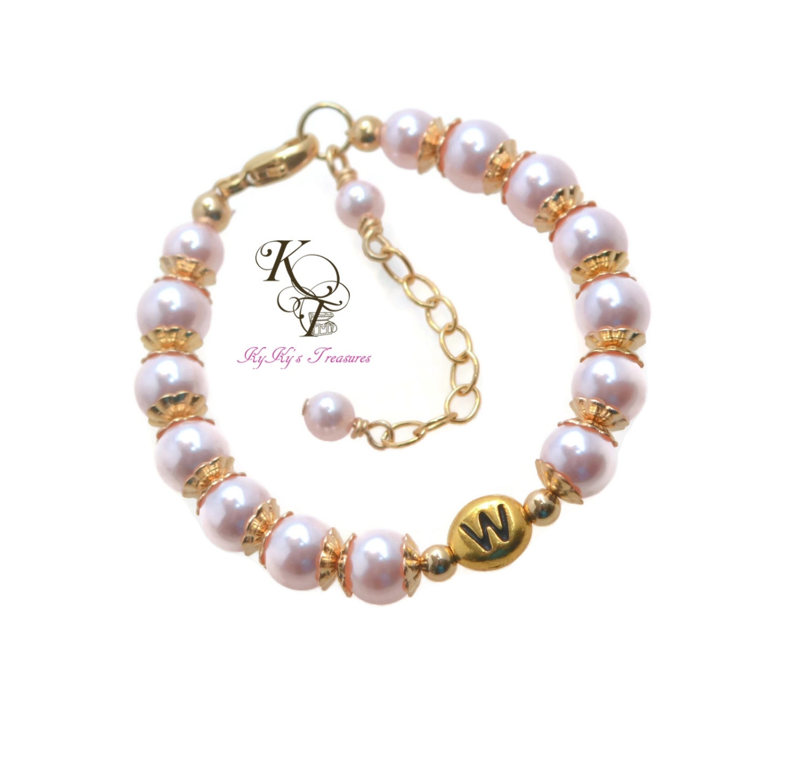 Gold Baby Bracelet 14k Gold Filled Personalized Baby Etsy