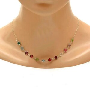 Grandmother Necklace Birthstone, Grandma Gift, Grandma Necklace, Mother Child Birthstone Necklace, Grandmother Gift, Birthstone Jewelry