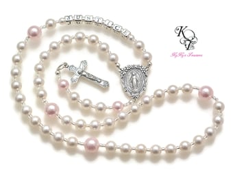 Baby Boy Baptism Boy Christening Gifts Baby Boy Rosary Personalized Rosary Sterling Silver Rosary Baby Rosary Holy Communion Gift