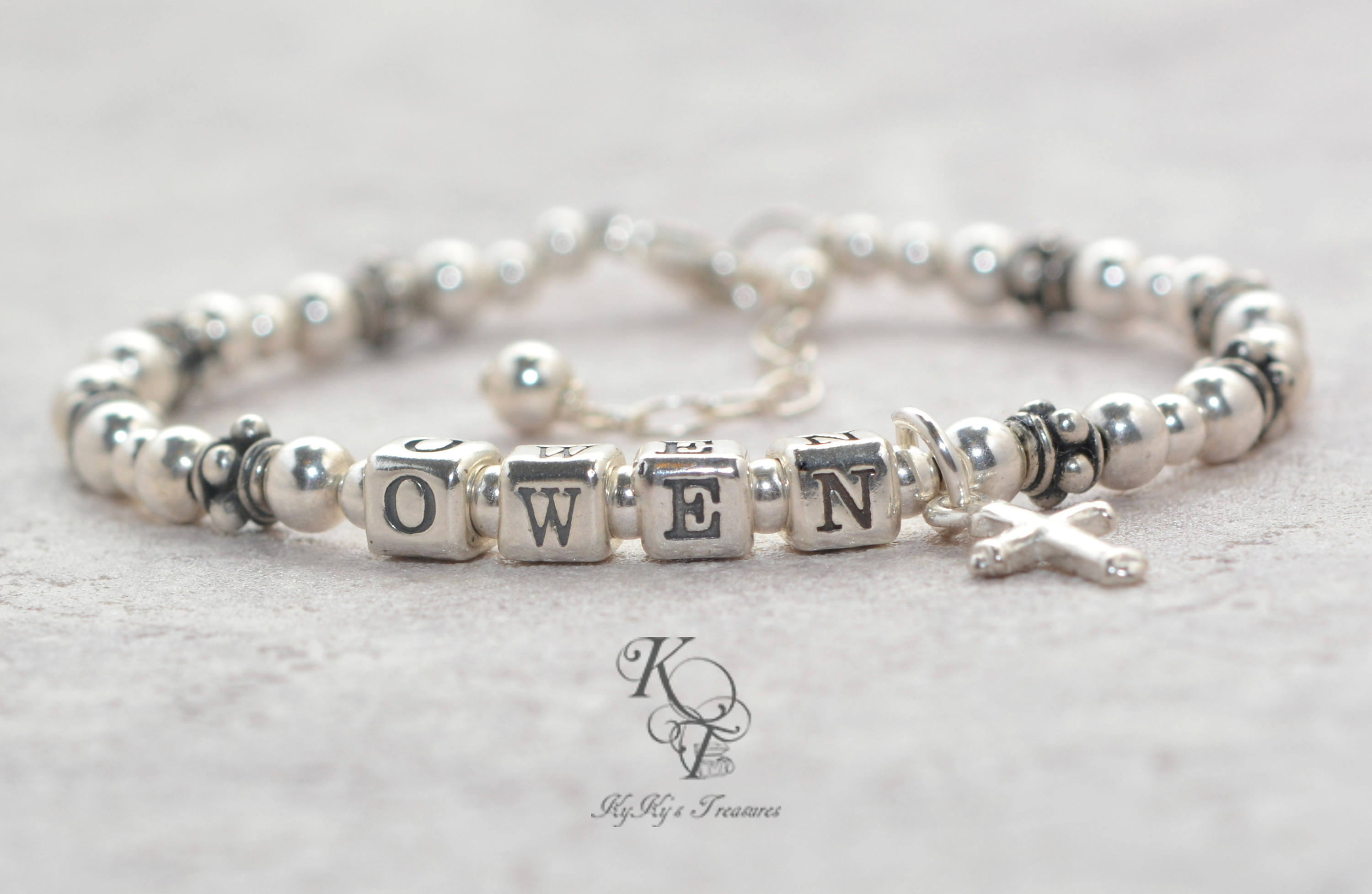 Baptism Gifts For Boys Baby Boy Baptism Bracelet Sterling Etsy