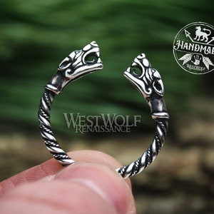 Viking Fenrir Wolf Head Ring - Made of 925 Sterling Silver - US Sizes 6-13 --- Norse/Odin/Wolves/Ragnarok
