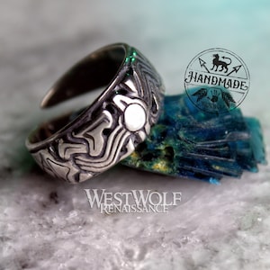 Viking Borre Style Ring of Norway - Adjustable Size - in Sterling Silver or Bronze --- Norse/Iceland/Scandinavian/Nordic/Jewelry