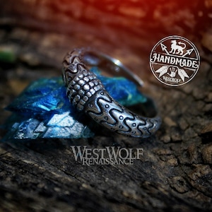 Viking Draupnir Ring of Norse Mythology - Odin&#39;s Ring - Made of 925 Sterling Silver - US Sizes 6-13 --- Asgard/Gods/Odin/Denmark/Jewelry