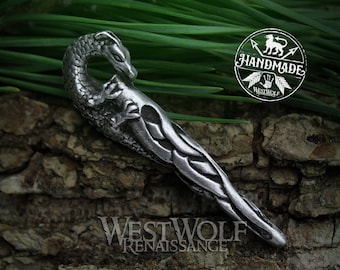 Dragon Spire Pendant or Necklace --- Celtic/Celt/Medieval/Silver/Crystal/Fantasy/Viking/Skyrim/Jewelry