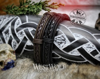 bracelet cuir viking