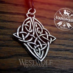 Celtic Diamond Knot Pendant Viking/Norse/Medieval/Knotted/Knotwork image 2