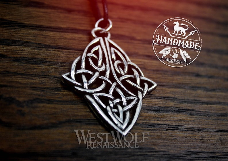 Celtic Diamond Knot Pendant Viking/Norse/Medieval/Knotted/Knotwork image 2