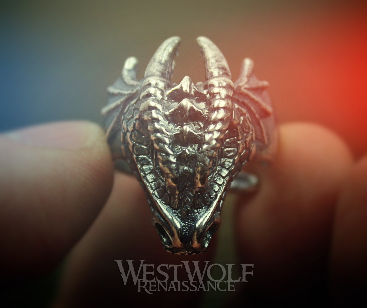 Dragon Head Ring US Sizes 7/8/9/10/11/12 925 Sterling Etsy