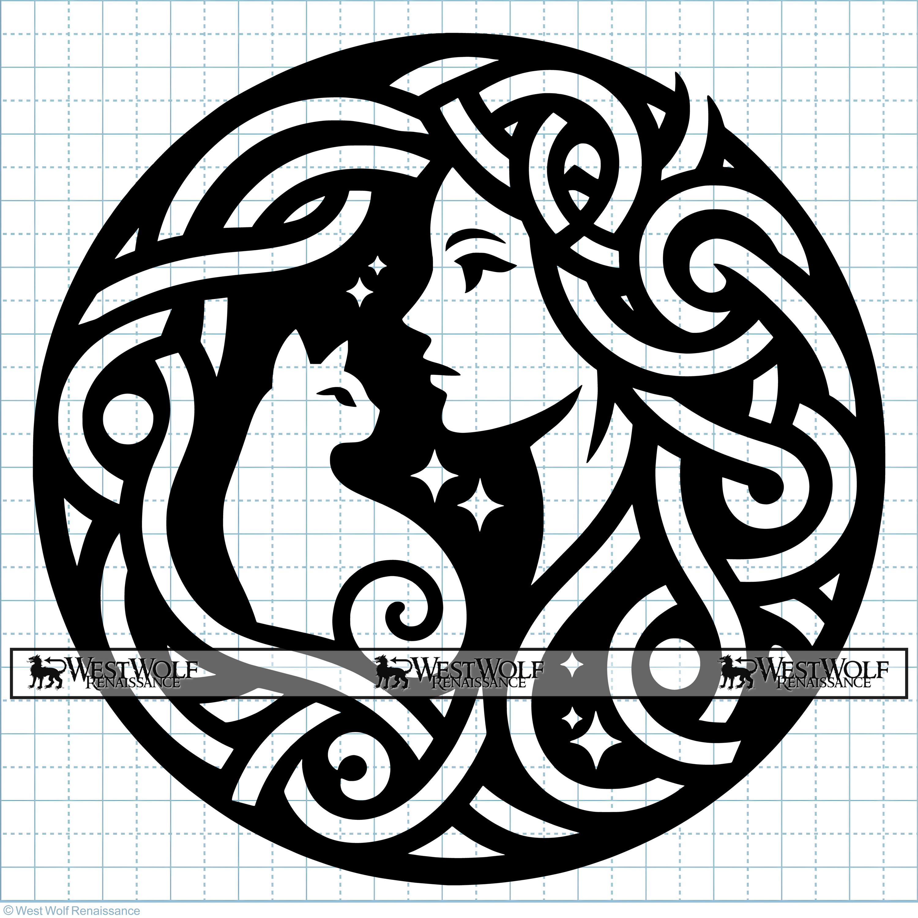 Freya With Cat Design Original SVG Vector Graphic Art Png Dxf Jpg freya-with-cat-design-original-svg-vector-graphic-art-png-dxf-jpg