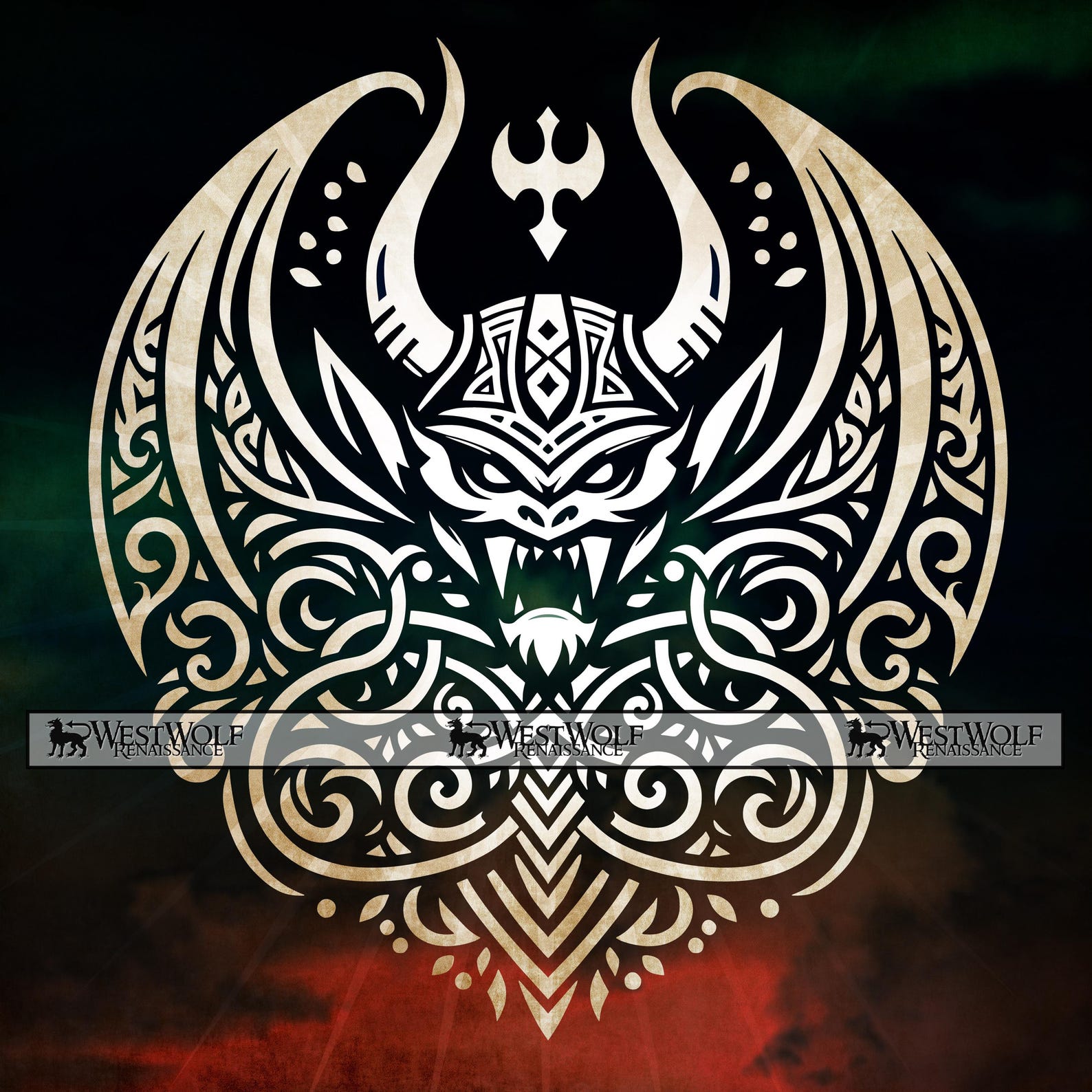 Demonic Svg Pattern Demonic Vampire Bat Design - Original SVG Vector Graphic Art + Png Dxf ...