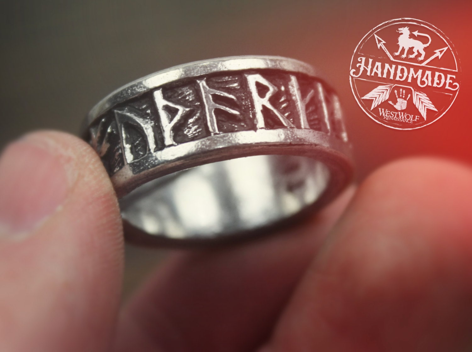 Viking Celtic Knot Rune Stainless Steel Rings Gold / US 13