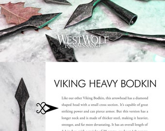 Pointe de flèche K - Accessoires, Archerie, Medieval Viking