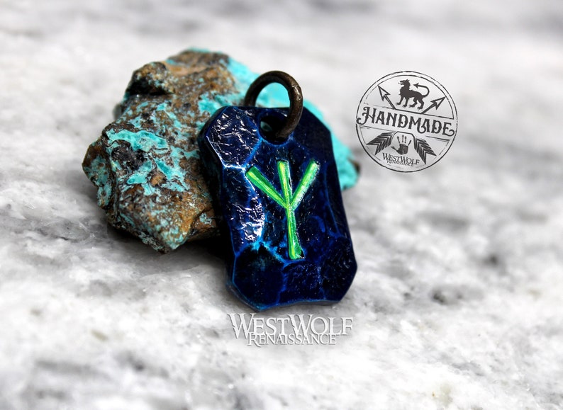 Hand-Forged Viking Rune Pendants Made of Hammered Steel Choose Your Talisman Norse/Symbols/Runes/Writing/Odin/Power/Charms/Beads image 9