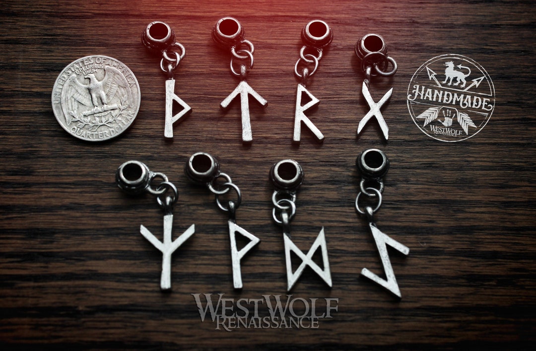 Viking Rune Charms for Pendants and Bracelets Choose Your Talisman ---  Norse/symbols/power/protection/odin/beads Canada
