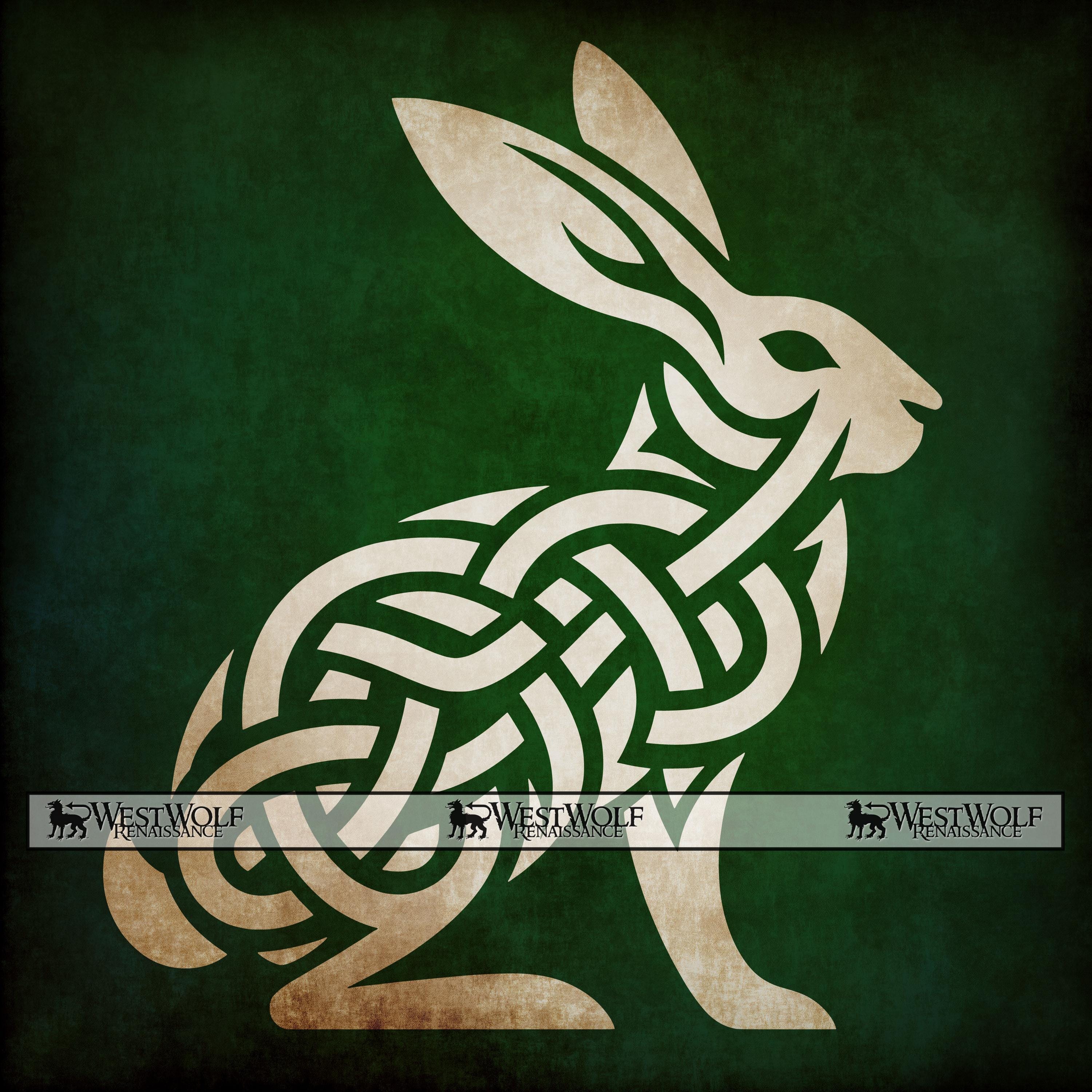 Rabbit Knot SVG Design - Celtic/viking Style Vector Graphic Art + Png ...