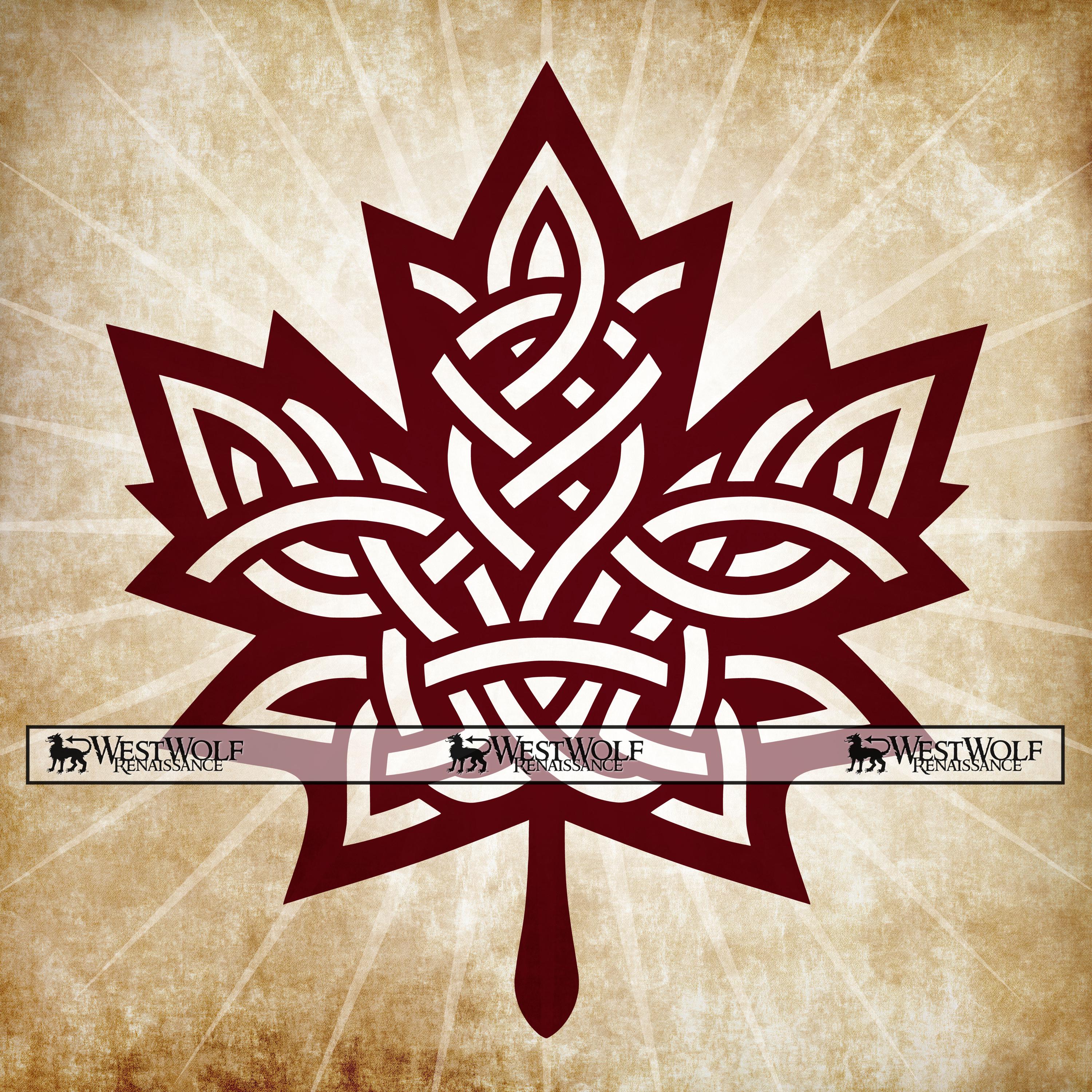 Celtic Maple Leaf Design - Canada Symbol SVG Vector Graphic Art +