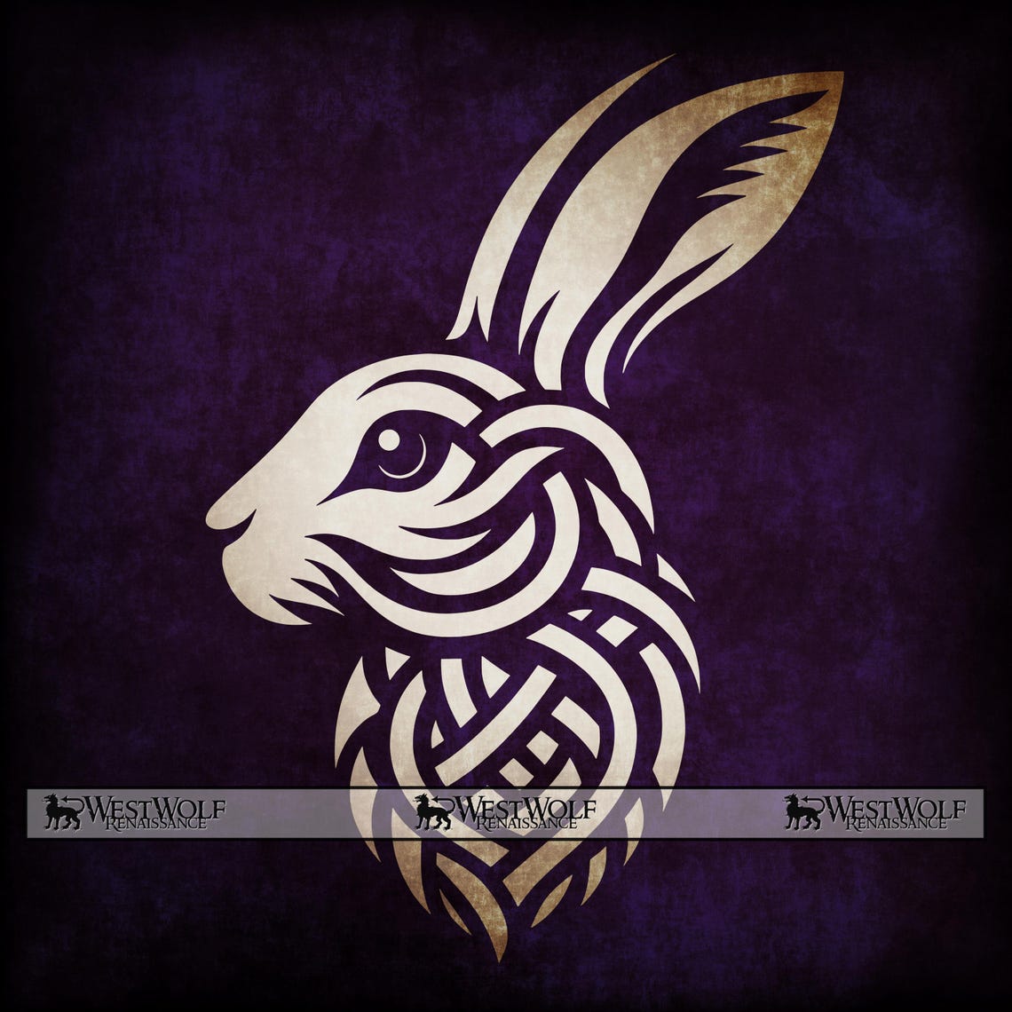 Celtic Rabbit Head SVG Design + Png Dxf Jpg Files - Cricut/laser ...