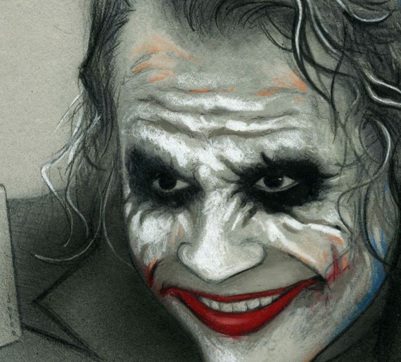 The Joker Pencil Airbrush Drawing 12 X 18 Inch Artwork Etsy The Joker Pencil Airbrush Drawing 12 X 18 Inch Artwork Etsy