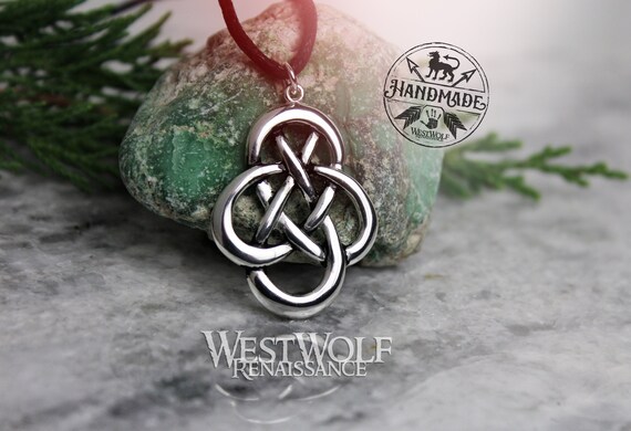 Llife KNOT PENDANT Celtic Spiral of Life Knot Pendant