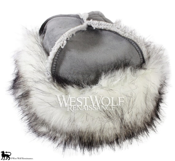 Gray Knit Hat with fox Fur Trim $90 Surell Women main image 4