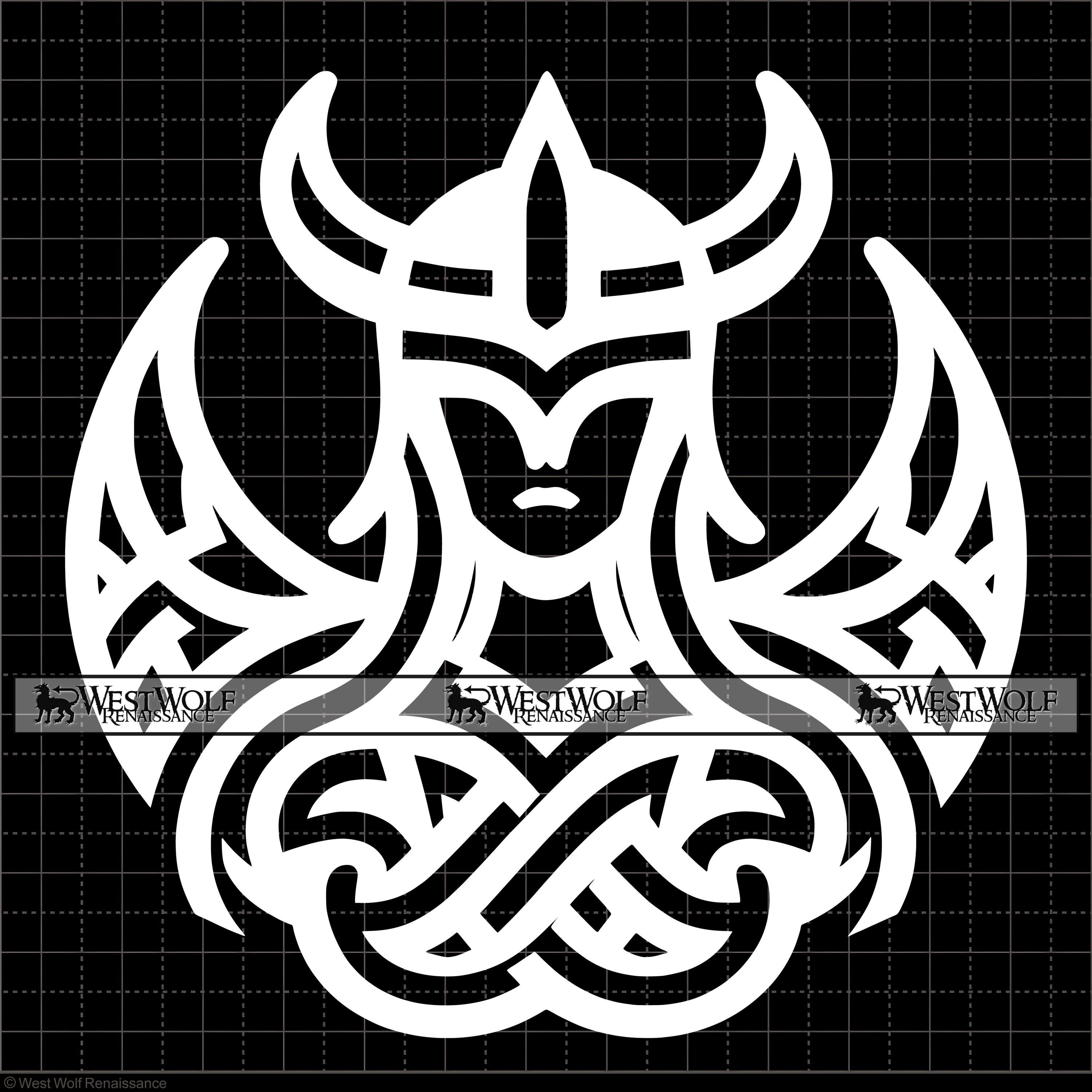 Valkyrie Pattern Viking Valkyrie Knot Design - Original SVG Vector Graphic Art + Png Dxf ...
