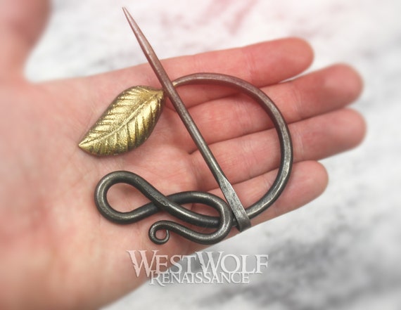 Pagan Jewelry Twisted Viking Clasp Penannular Brooch Cloak Pin Metal Scarf  Pin Gift Men Women Jewelry Viking Gifts