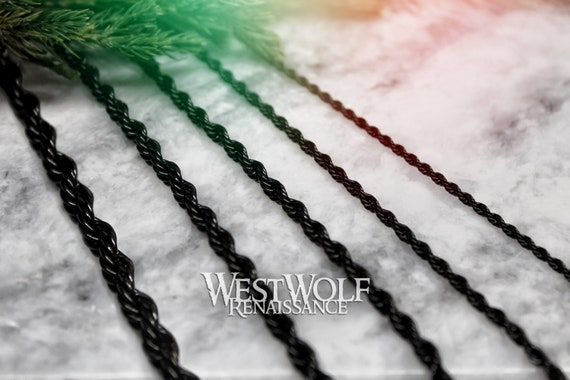 VILLFUL 20pezzi Corda Intrecciata Nera Con Chiusura Per Collane E - Foto 6