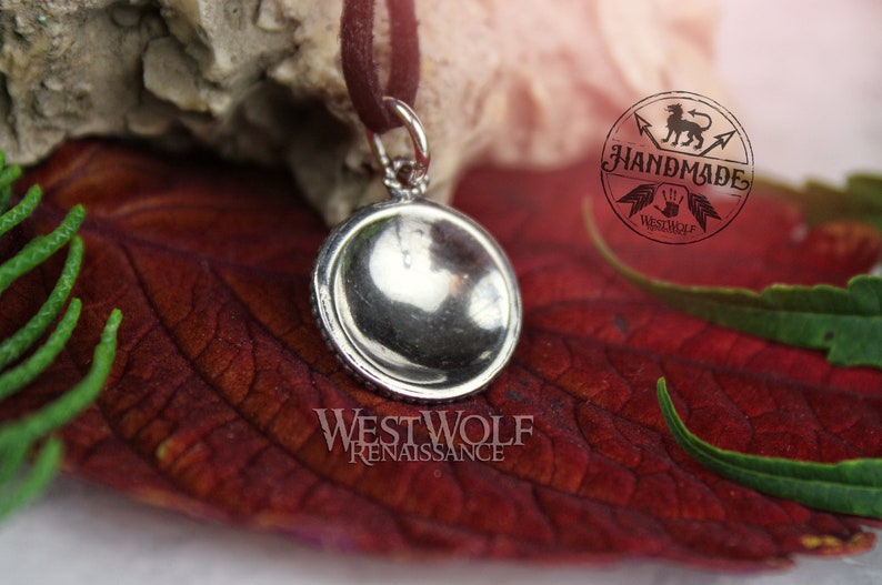 Sterling Silver Medieval Sun Pendant with Amethyst Stone - Historic Replica SlavicMoravianVikingJewelryShieldNecklace