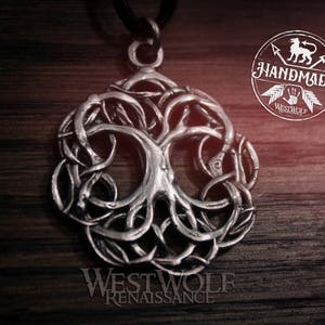 Pendentif arbre de vie Yggdrasil l'arbre du monde Viking/celtique/nordique/nature/païen/argent/magie image 1