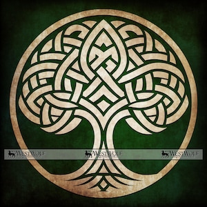 Celtic Tree of Life or Viking Yggdrasil Knot Design - Original SVG Vector Graphic Art + png dxf jpg files - Cricut/T-Shirt Printing/Patterns