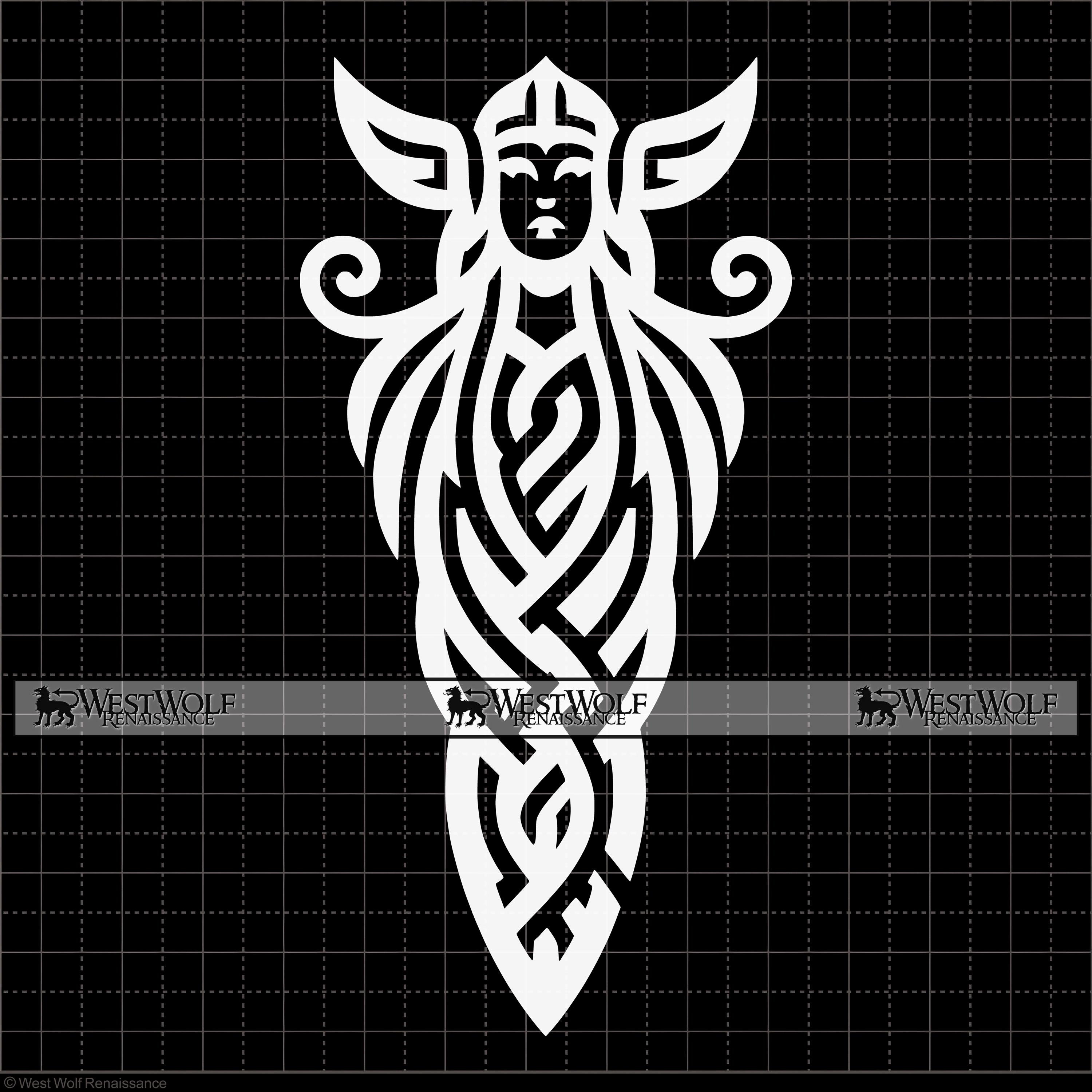 Valkyrie Pattern Viking Valkyrie Design - Original SVG Vector Graphic Art + Png Dxf Jpg ...
