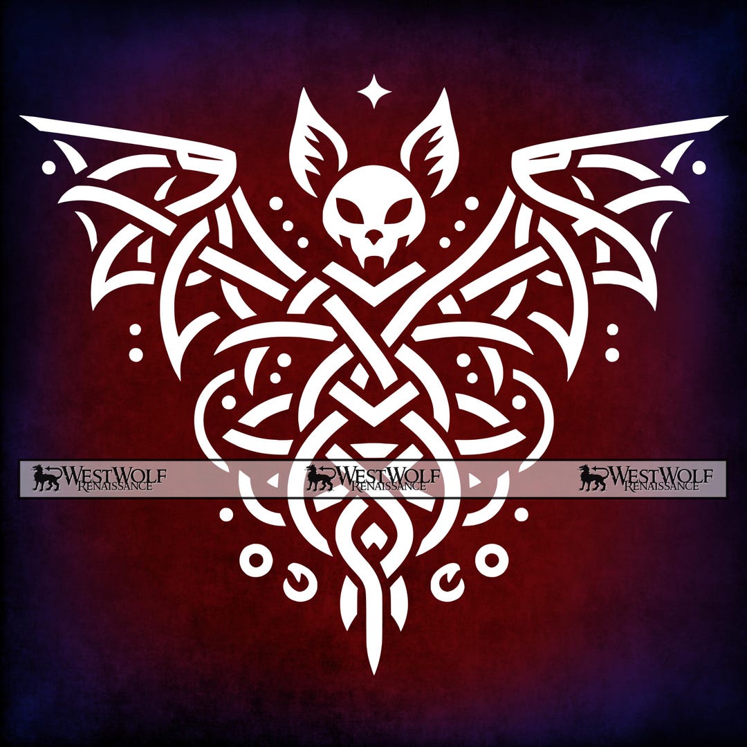 Vampire Bat Design - Original SVG Vector Graphic Art + Png Dxf Files ...