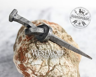 Hand-Forged Knotted Nail - Wedding Gift - Tying the Knot --- Viking/Norse/Groomsmen/Medieval/Iron/Steel/Blacksmith/Pendant
