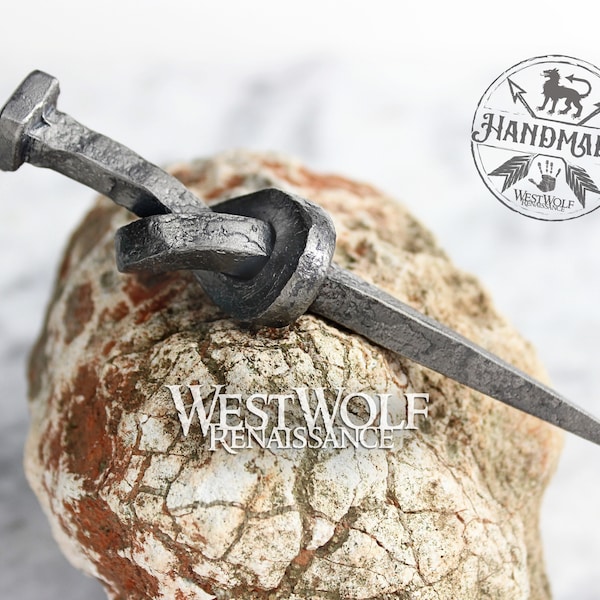 Hand-Forged Knotted Nail - Wedding Gift - Tying the Knot --- Viking/Norse/Groomsmen/Medieval/Iron/Steel/Blacksmith/Pendant